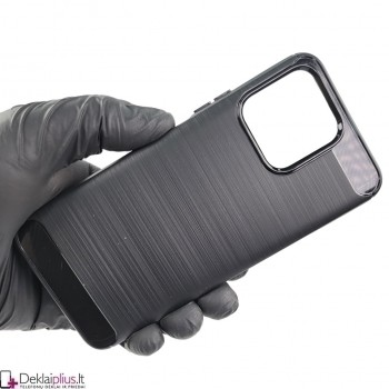 Carbon guminis dėklas - juodas (Huawei Honor X6/Honor X8 5G) Carbon guminis dėklas - juodas (Huawei Honor X6/Honor X8 5G)